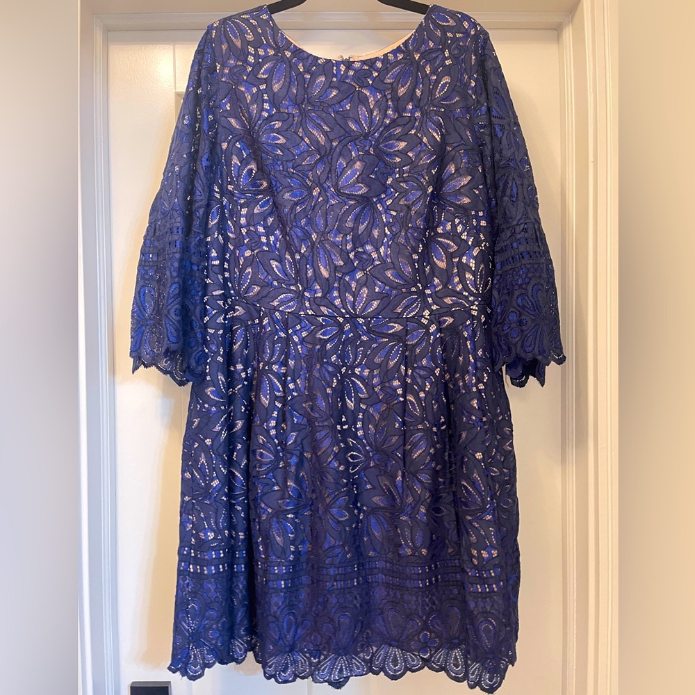 Eliza J Eyelet Lace Dress